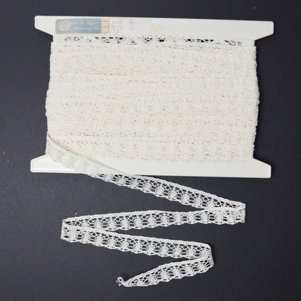 Off-White Vintage Lace Trim - 1 Spool