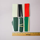Green + Red Double Fold Bias Tape Bundle