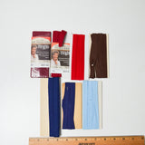 Blue + Red Single Fold Bias Tape Bundle