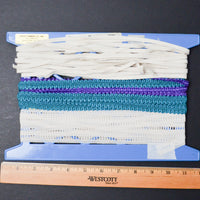 White, Teal, and Purple Trim + Elastic