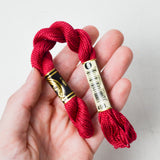 DMC Pearl Cotton Floss 498 Dark Red - 1 Skein