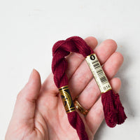 DMC Pearl Cotton Floss 814 Dark Garnet - 1 Skein