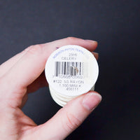 Light Yellow Celery 2316 Robison-Anton Rayon 40 wt. Machine Embroidery Thread - 1100 Yd Spool