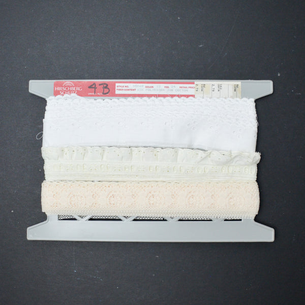 White Lace + Eyelet Trim Bundle