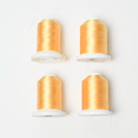 Yellow Machine Embroidery Thread - 4 Spools