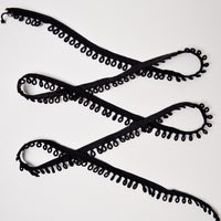 Black Loop Cord Edge Trim - By the Yard