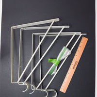 White Shelf + Rod Brackets - Set of 4