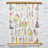 English Georgian Dress 1806-1820 Poster or Wrapping Paper Sheet - 19.5" x 27.5"