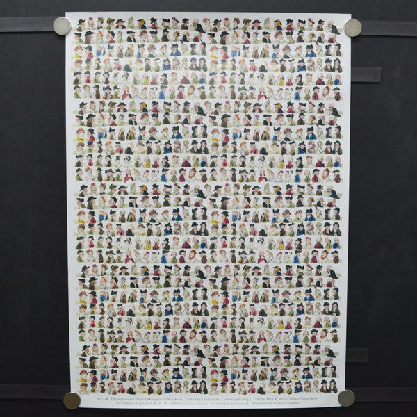 Physiognomical Studies Designed by Woodward Poster or Wrapping Paper Sheet - 19.5" x 27.5"
