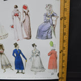 Georgian Dress 1760-1830 Poster or Wrapping Paper Sheet - 19.5" x 27.5"
