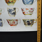 English Georgian Cups 1760-1830 Poster or Wrapping Paper Sheet - 19.5" x 27.5"
