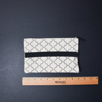Black + White Zipper Pouch