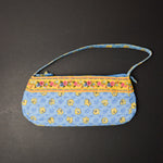 Blue + Yellow Floral Quilted Bag