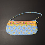 Blue + Yellow Floral Quilted Bag
