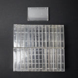 Clear Cassette Tape Cases - Set of 29