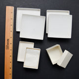 Textured White Gift Boxes - Set of 4