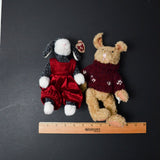Rabbit + Lamb Beanie Babies - Set of 2