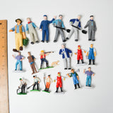 Assorted Laborer Miniature Figures