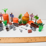 Miniature Plastic Farm + Garden Figurines