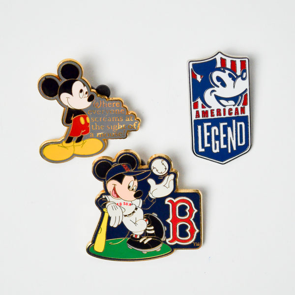 Mickey Mouse Pins - Set of 3