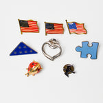 Flag + Assorted Pin Bundle