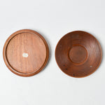 Carved Wooden Bowl + Stand