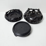 Carved Wooden Vase Stands - Set of 3