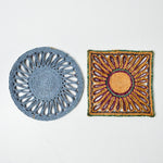 Colorful Rattan Trivets - Set of 2