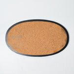 Black Wood Trivet with Cork Surface