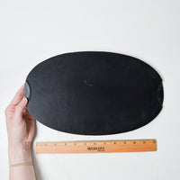 Black Wood Trivet with Cork Surface