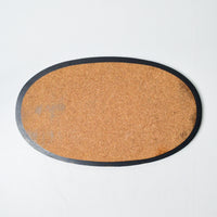 Black Wood Trivet with Cork Surface