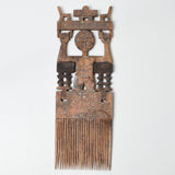 Articulated Wood Figural Large Comb