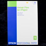 Epson Velvet Fine Art Paper Bright White, 13" x 19" - 18 Sheets
