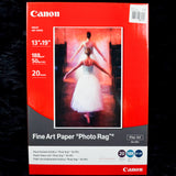 Canon Fine Art Paper Photo Rag, 13" x 19" - 19 Sheets