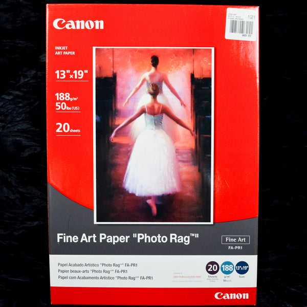 Canon Fine Art Paper Photo Rag, 13" x 19" - 19 Sheets