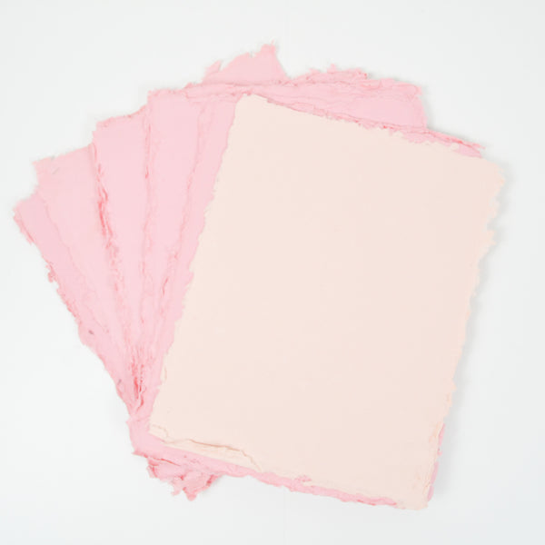 Light Pink Handmade Paper Bundle
