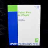 Epson Velvet Fine Art Paper, 8.5" x 11" - 20 Sheets
