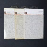 Chipboard Uppercase Alphabet Bundle