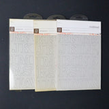 Chipboard Uppercase Alphabet Bundle