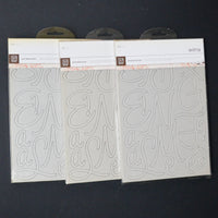 Chipboard Script Alphabet Bundle
