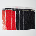 Black + Red Chipboard Alphabet Bundle