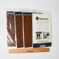 Brown Chipboard Alphabet Bundle