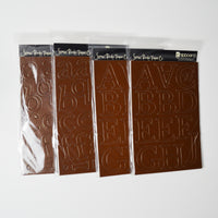 Brown Chipboard Alphabet Bundle