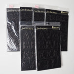 Black Chipboard Alphabet Bundle