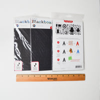 Black Chipboard Alphabet + Icon Bundle