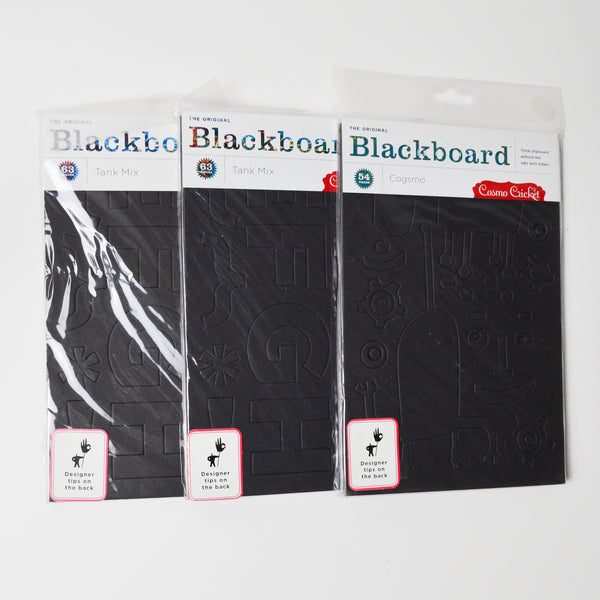 Black Chipboard Alphabet + Icon Bundle