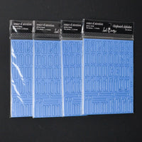 Blue Chipboard Alphabet Sticker Bundle