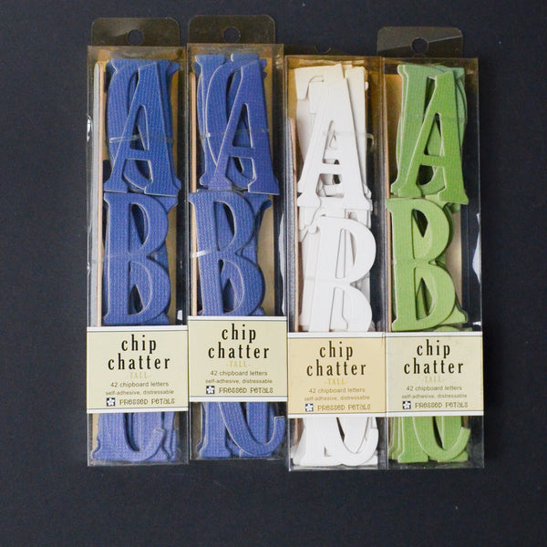 Multicolor Chipboard Alphabet Sticker Bundle