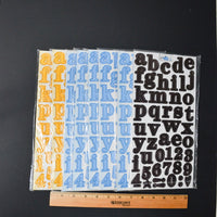 Polka Dot Chipboard Alphabet + Decoration Sticker Bundle