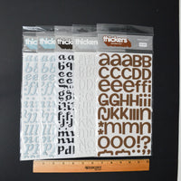 Multicolor 3D Alphabet Sticker Bundle